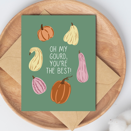 Oh My Gourd Greeting Card