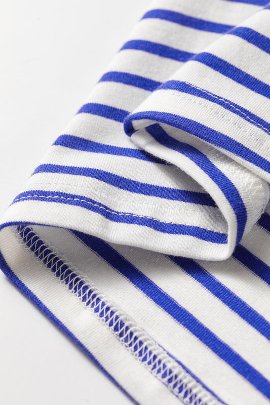 Red Trim Stripped T-Shirt