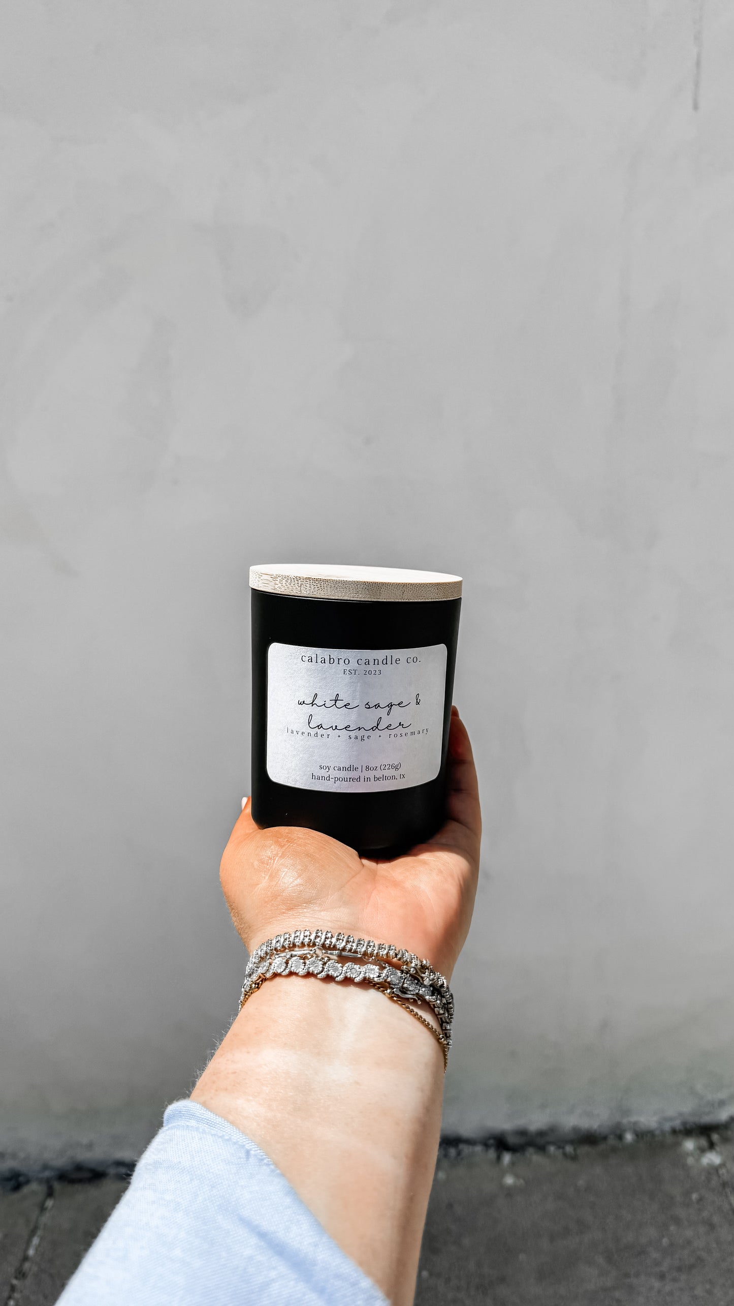 White Sage and Lavender Candle