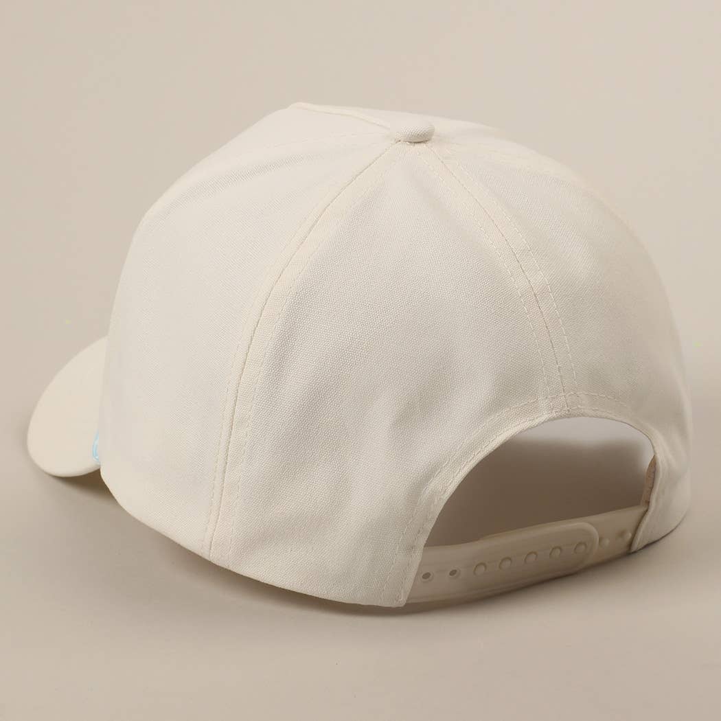 Made in the USA Trucker Hat: multi color rope