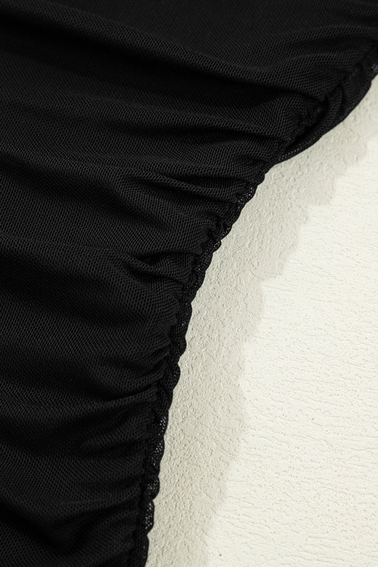 Black Sheer Top