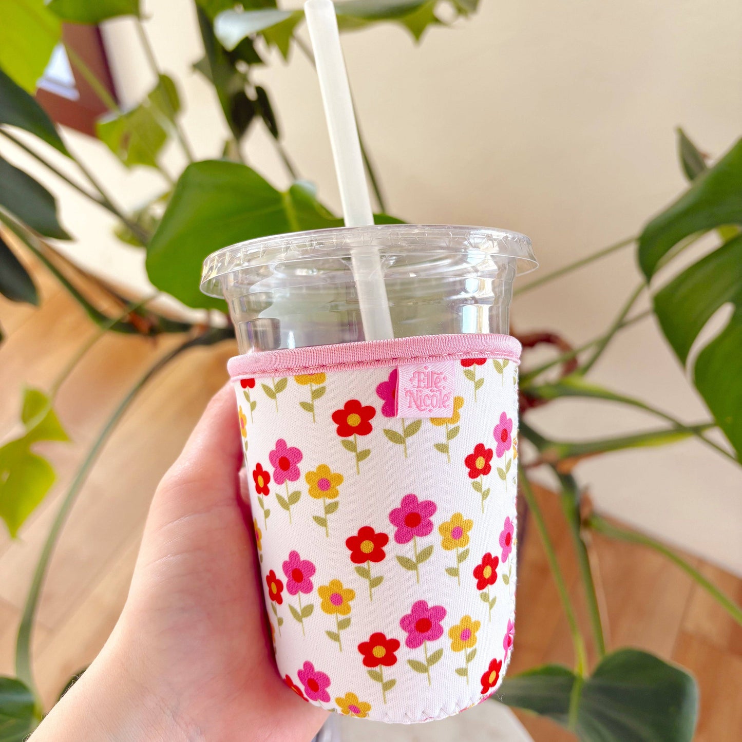 Coffee Cup Cover - Mod Floral -16oz