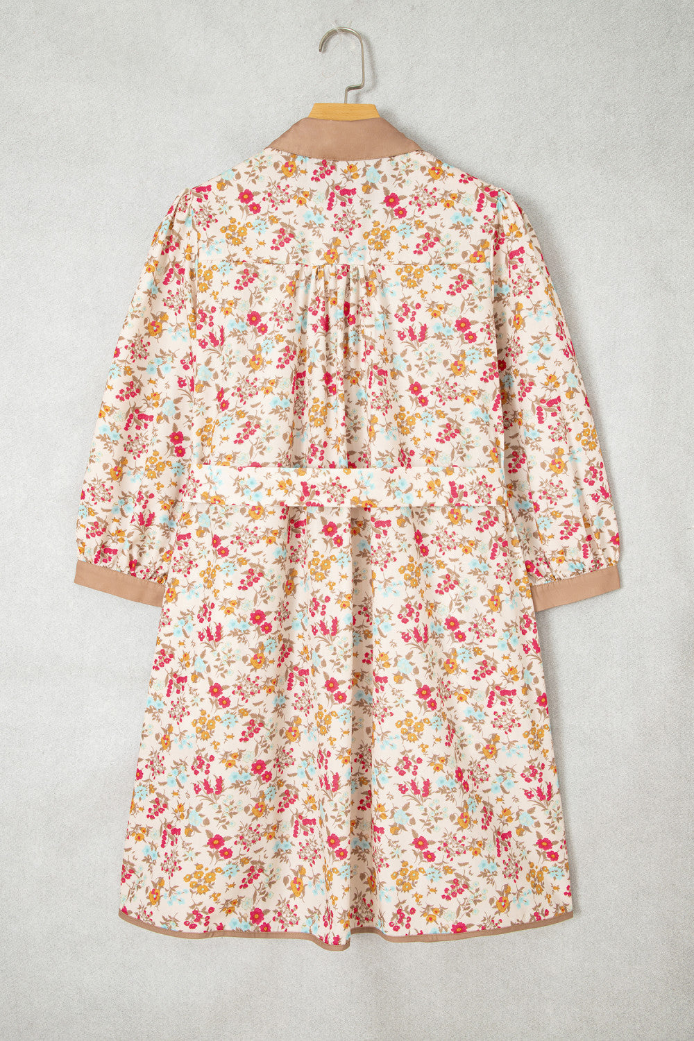 Floral Button Down & Belted Dress