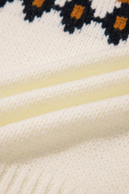 Brown V Neck Short Sleeve Sweater