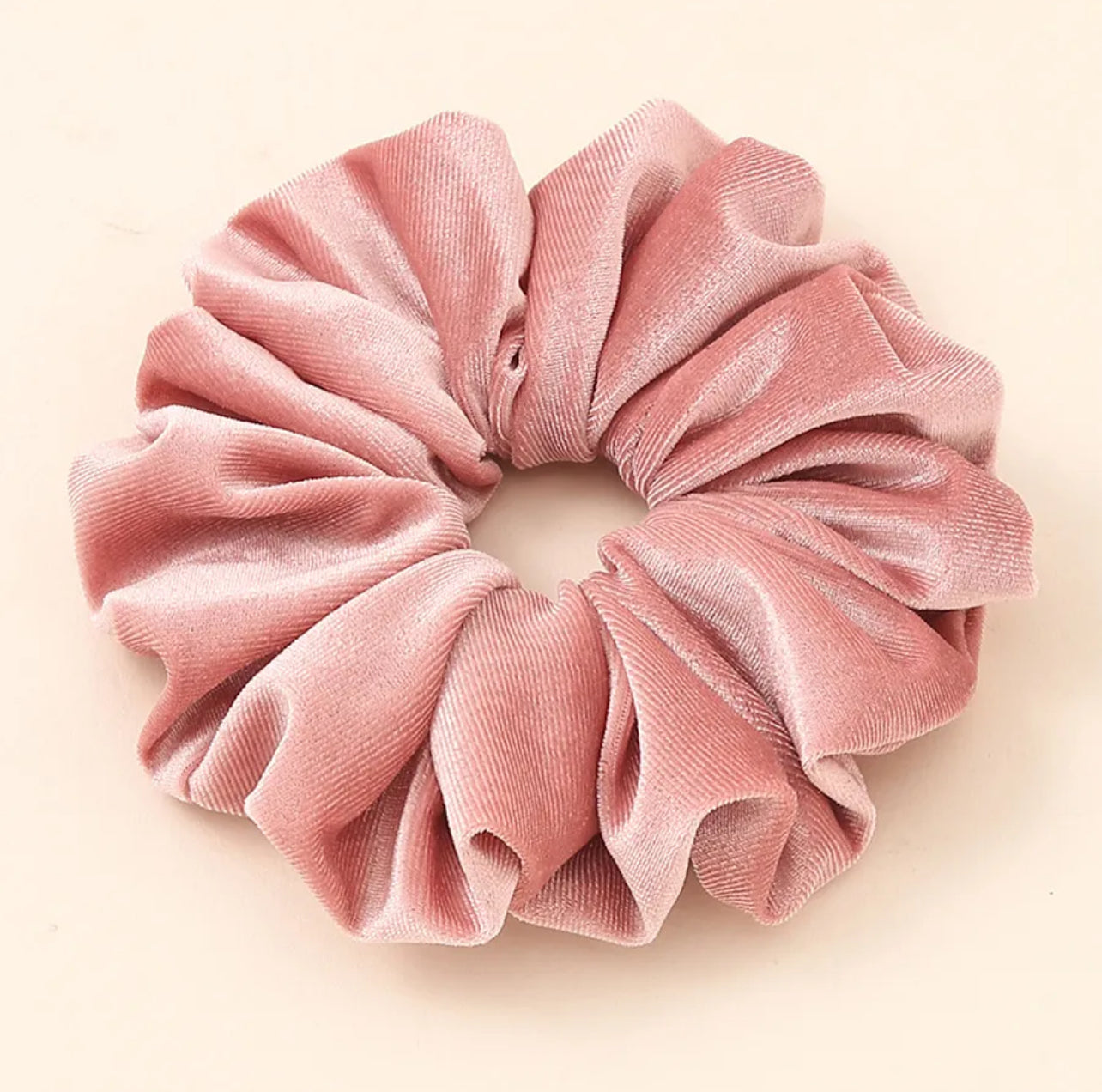Large velvet scrunchies