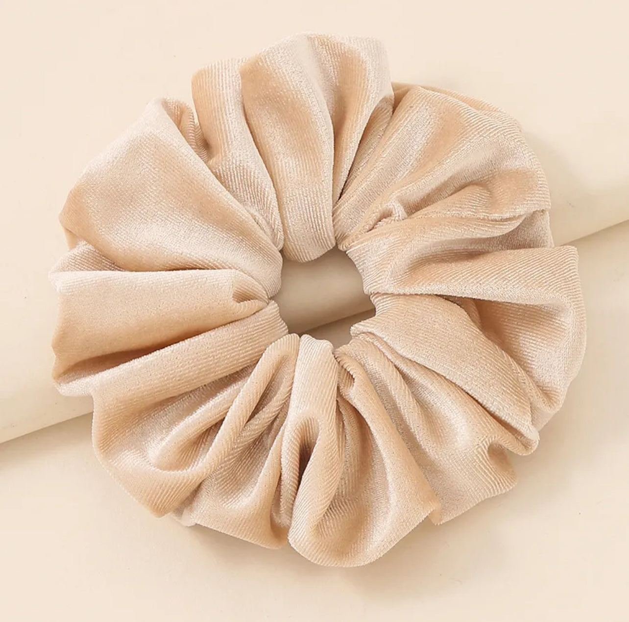 Large velvet scrunchies