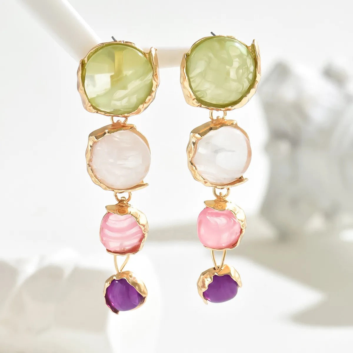 Dangle Stone Earrings