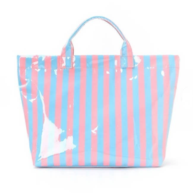 Large Striped Tote Bags