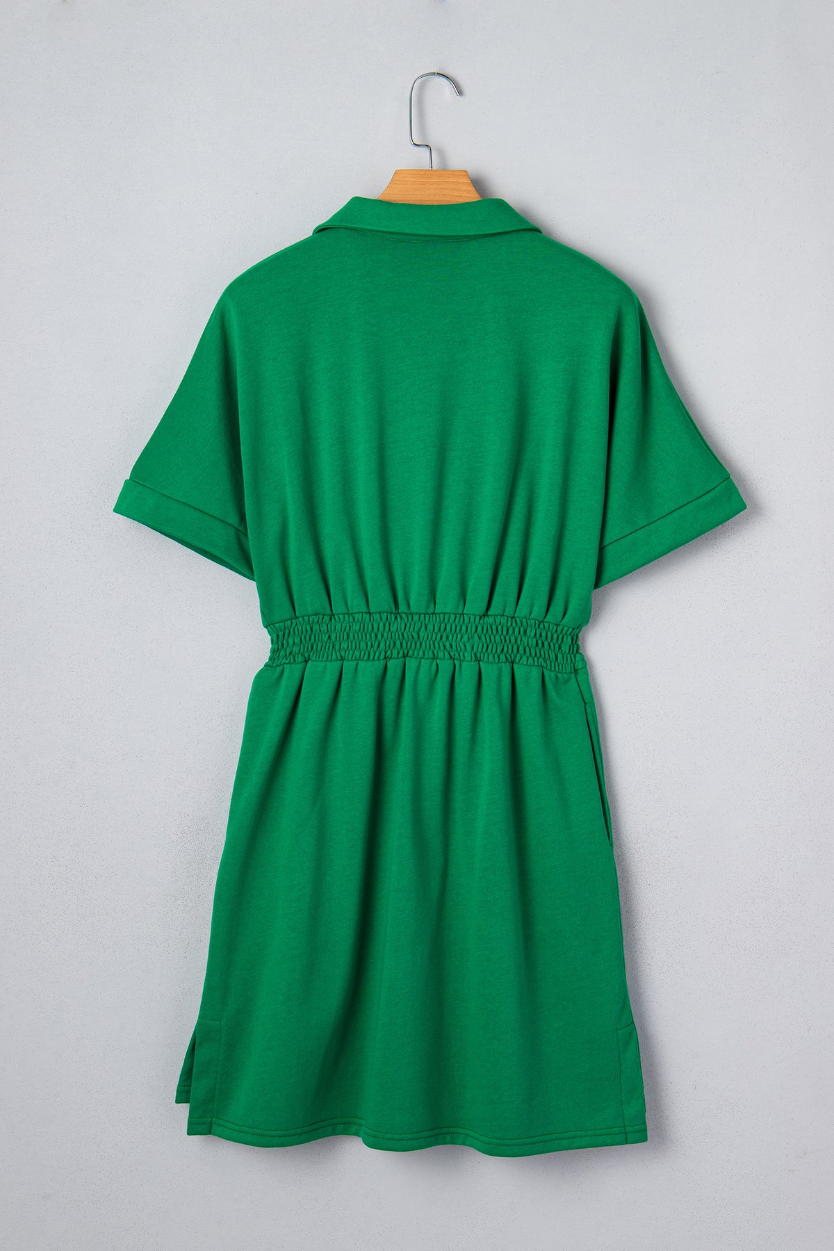 Green Half Zip Dres
