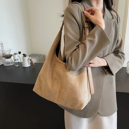 Suede Shoulder Bag