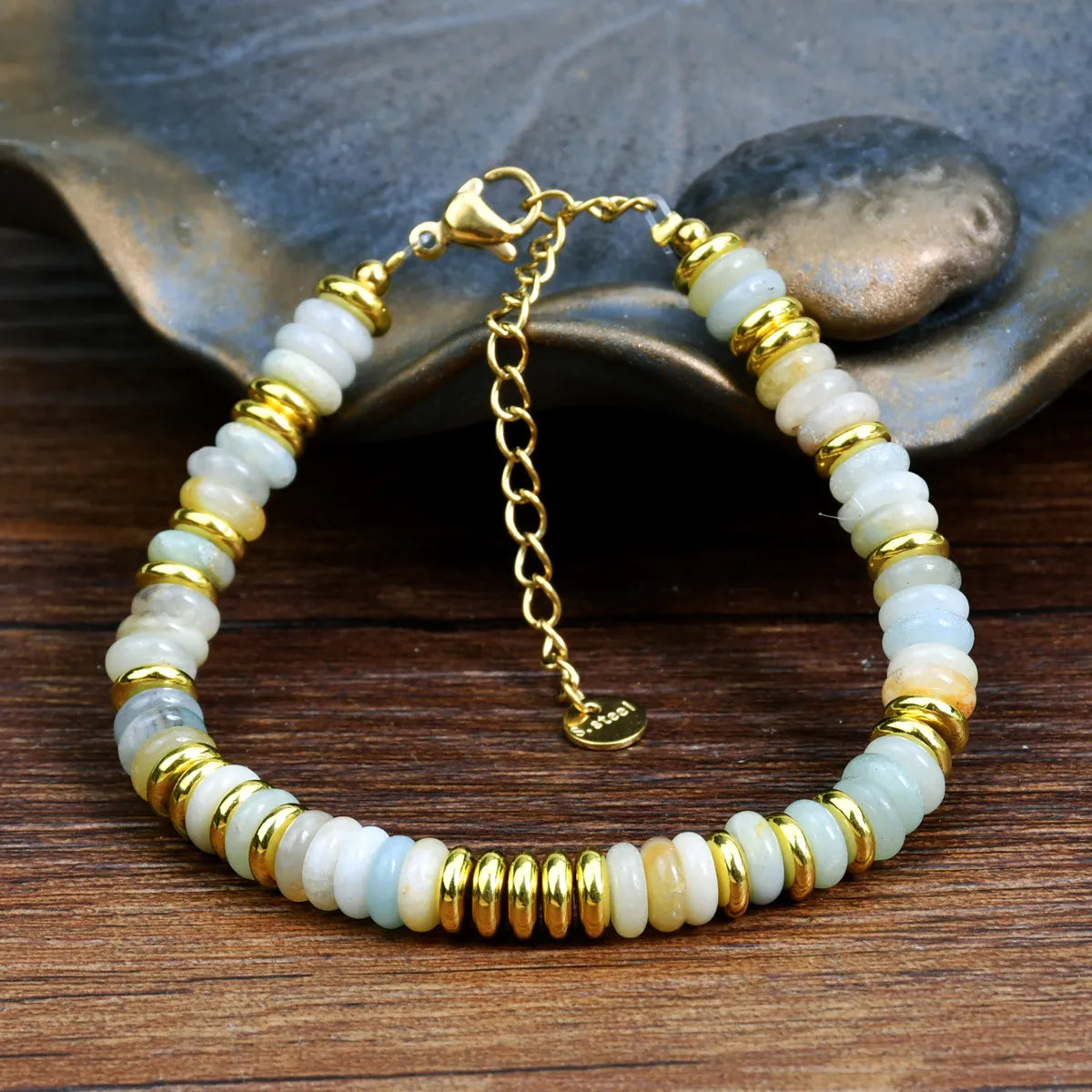 Natural Stone Beaded Bracelet