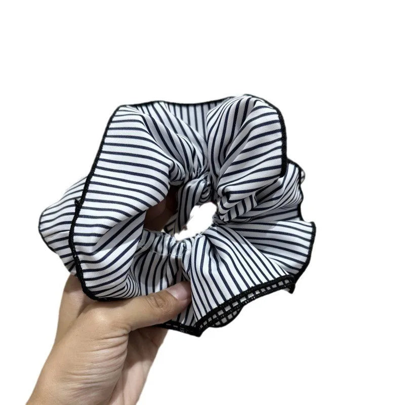 oversized striped scrunchies