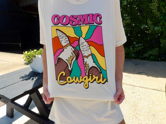 Marfa Lights Cream Tee