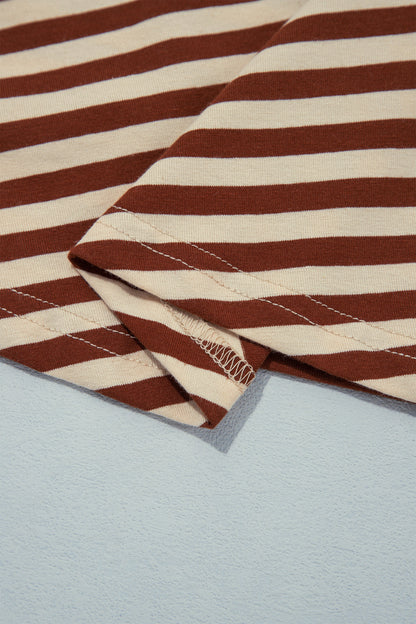 Striped Long Sleeve Tie Dress