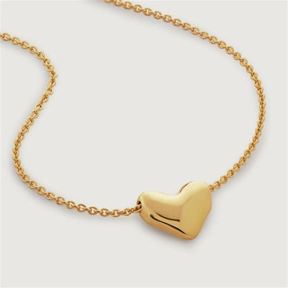 18K STAINLESS STEEL HEART NECKLACE