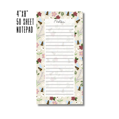 Bee Garden Notepad | 4x8" 50 sheets
