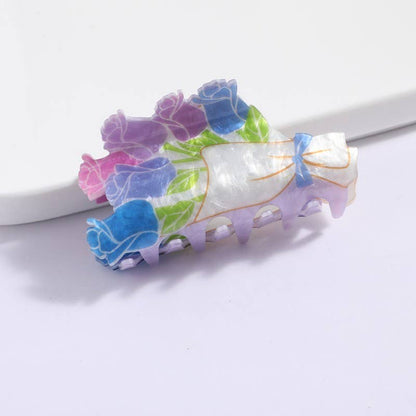 Flower Bouquet Hair Claw Clips
