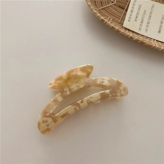 Beige Claw Clip
