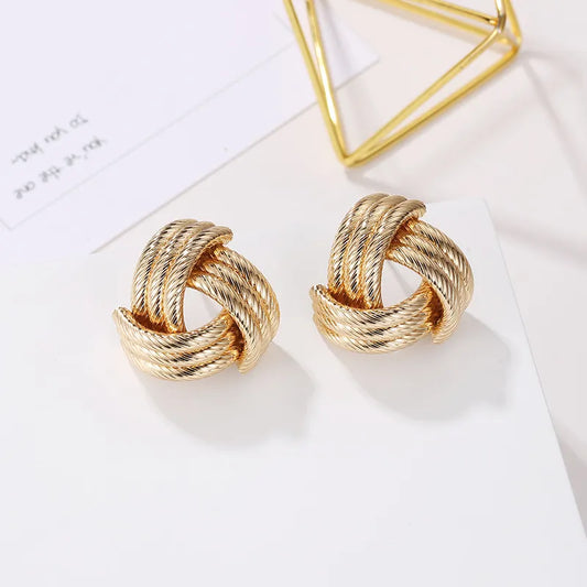 cross & twist Studs