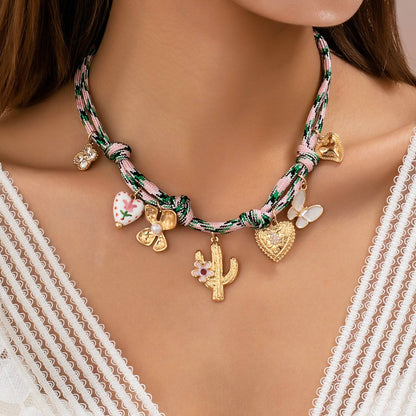 Cord Charm Necklace