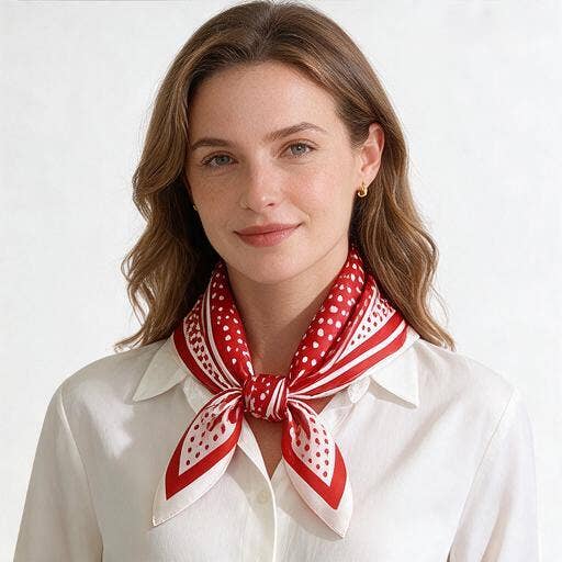 Polka Dot & Stripes Scarf