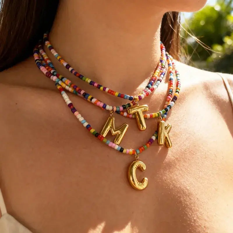 Gold Plated Letter Pendant