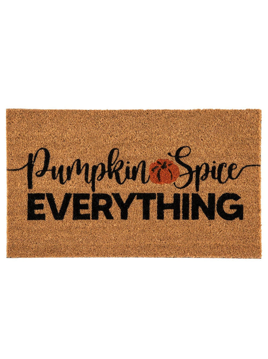 "PUMPKIN SPICE EVERYTHING" DOORMAT