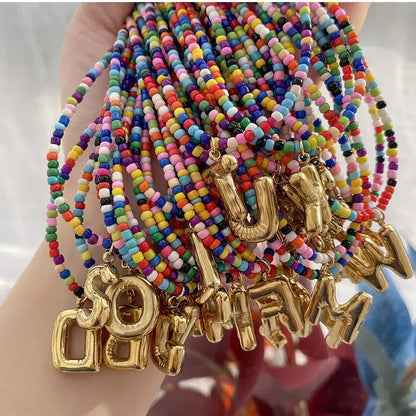 Gold Plated Letter Pendant