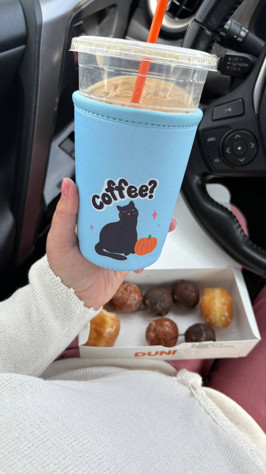 Coffee Cat Drink Sleeve: Small