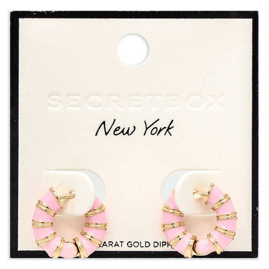 Two Tone Hoop Earring