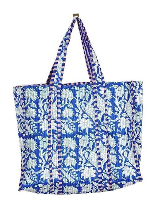 Reversible Quilted Tote Bag