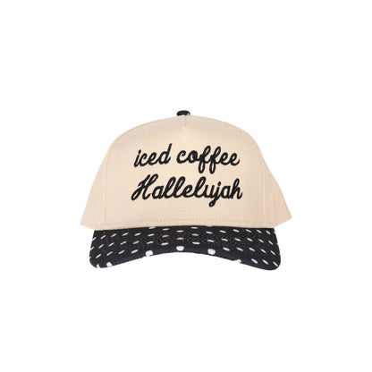 Iced Coffee Embroidered Trucker Hat:
