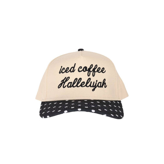 Iced Coffee Embroidered Trucker Hat: