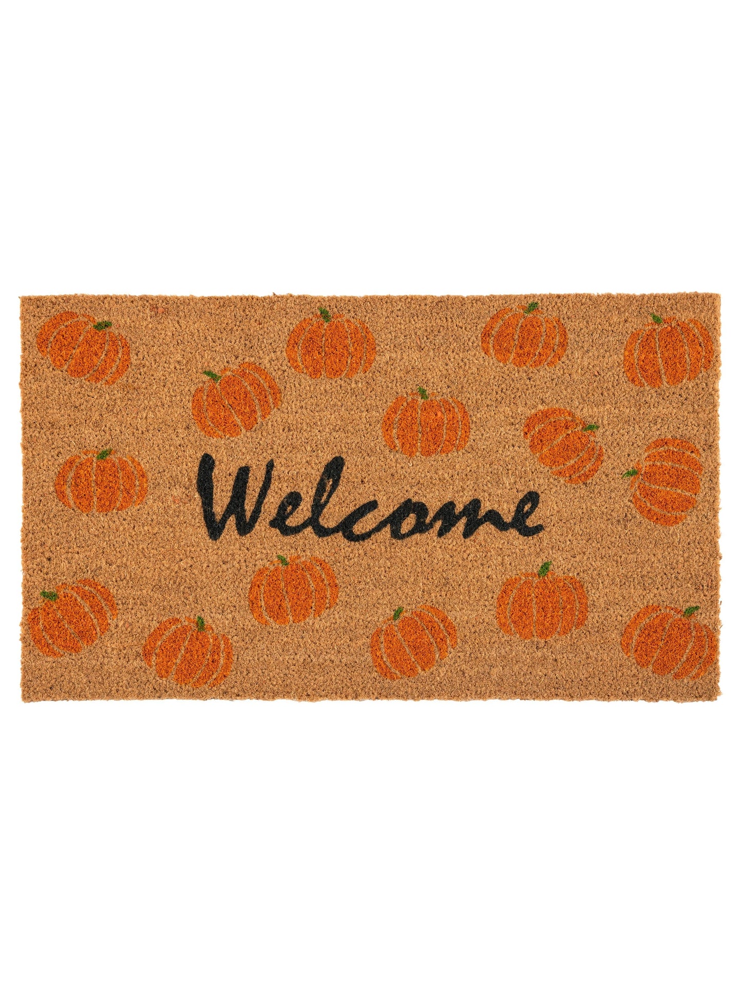 "WELCOME" PUMPKIN DOORMAT
