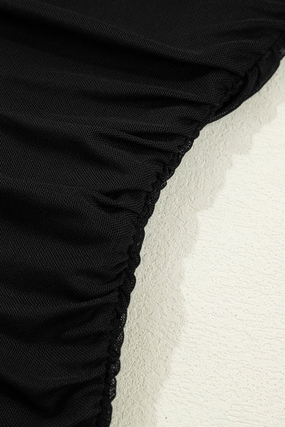 Black Sheer Top