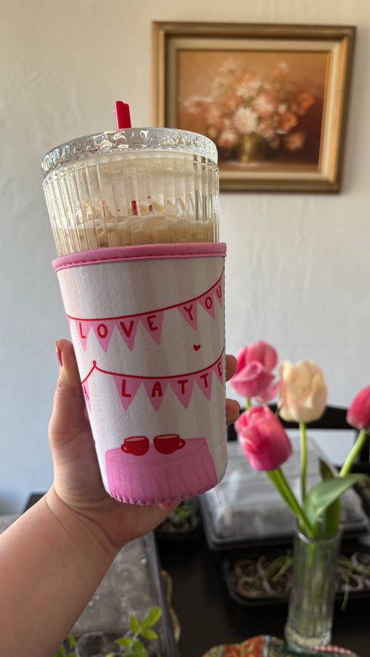 Love You a LATTE Drink Sleeve: Small