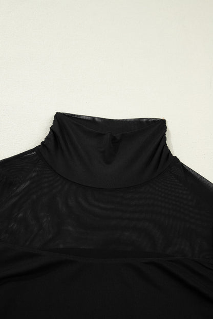 Black Sheer Top