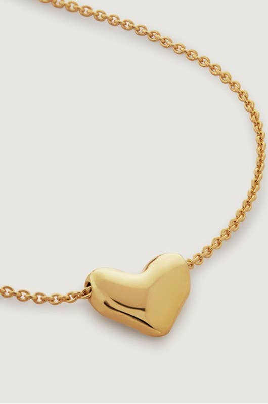 18K STAINLESS STEEL HEART NECKLACE
