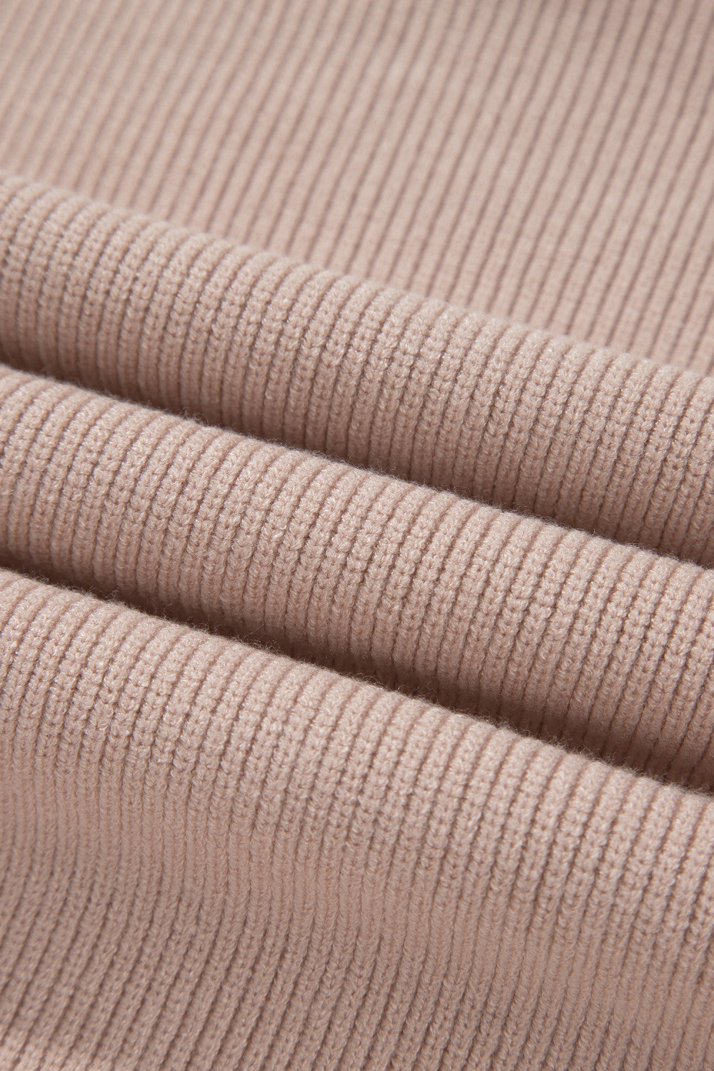Beige Sleeveless Turtleneck