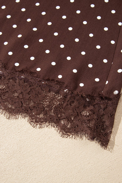 Brown Polka Dot Skirt