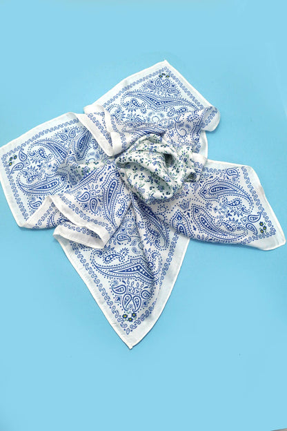 Floral Toile Print Scarf