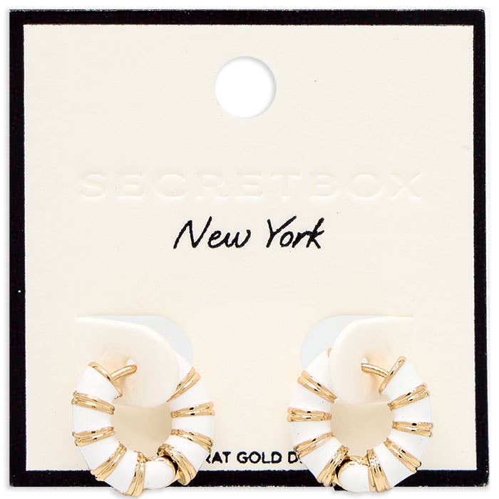 Two Tone Hoop Earring