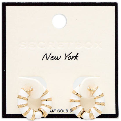 Two Tone Hoop Earring