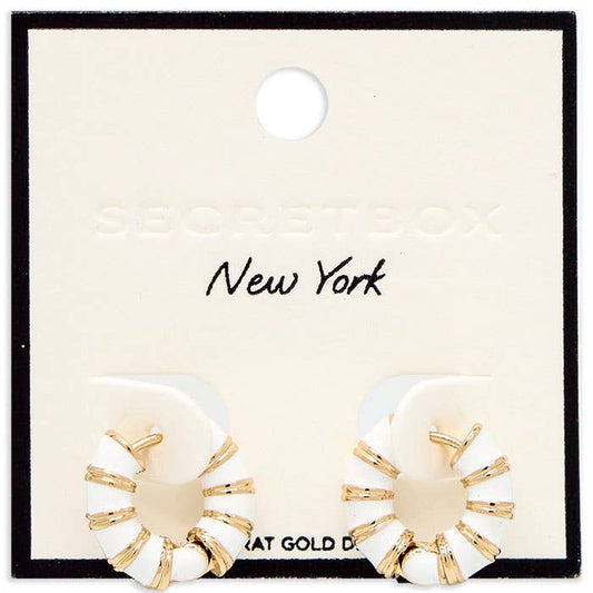 Two Tone Hoop Earring