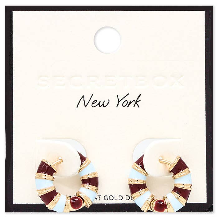 Two Tone Hoop Earring