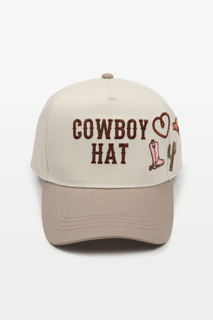 COWBOY HAT Two Tone Baseball Cap