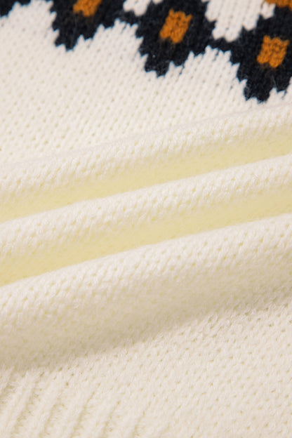 Brown V Neck Short Sleeve Sweater