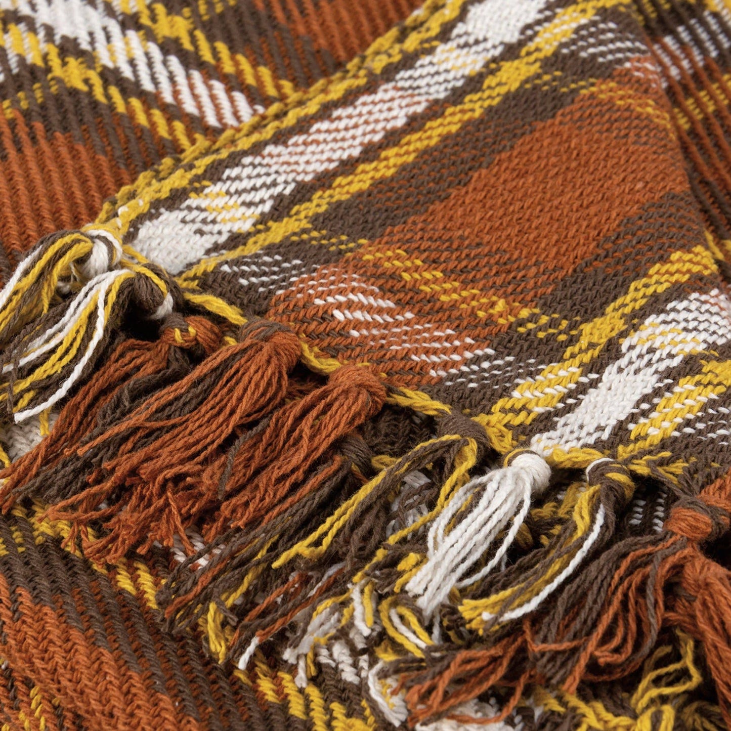 Plaid Fall Throw Blanket