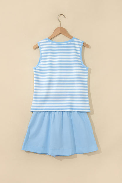 Light Blue Skort Set