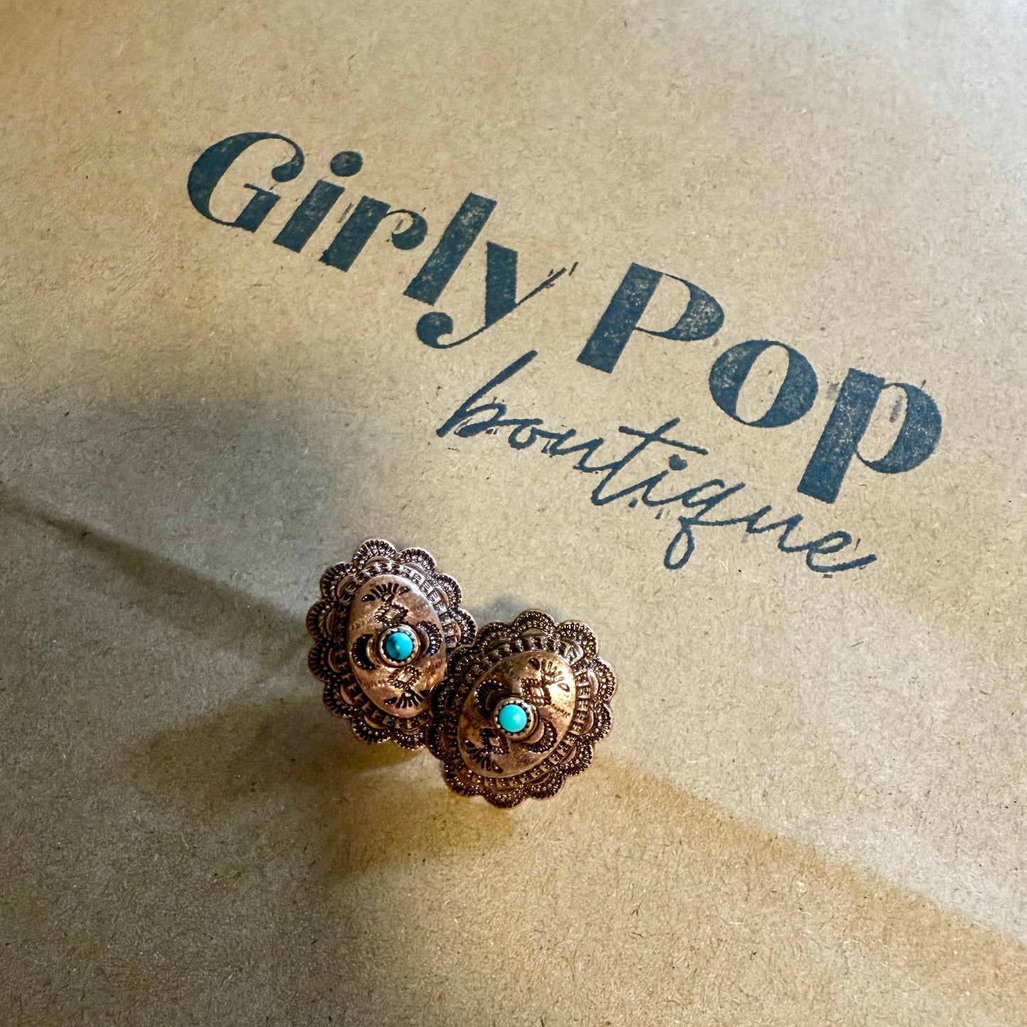 Concho earrings